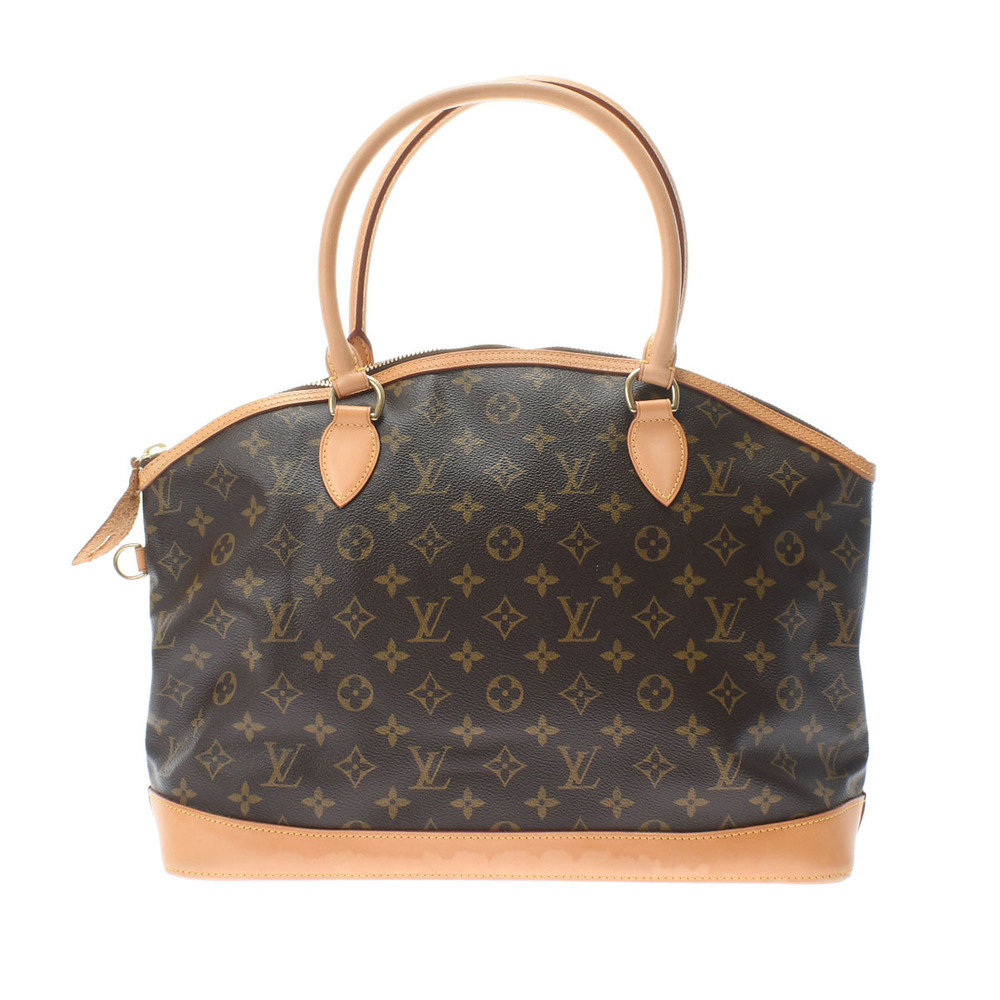 Louis Vuitton Lockit Brown Monogram Canvas Handbag